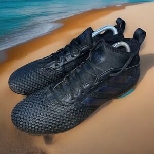 adidas ACE 17.3 FG Soccer Cleats Men 10 Light Shoes Core Black Iridescent Stripe